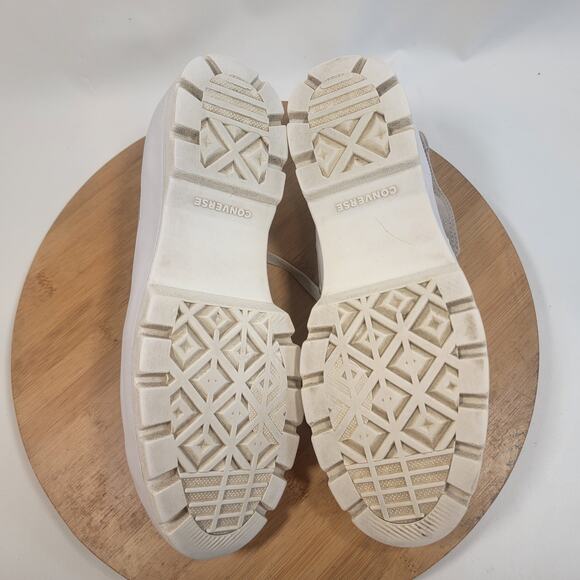 Converse All Star Chuck Taylor High Skateboarding Platform Women 9.5 Tan - Picture 10 of 14